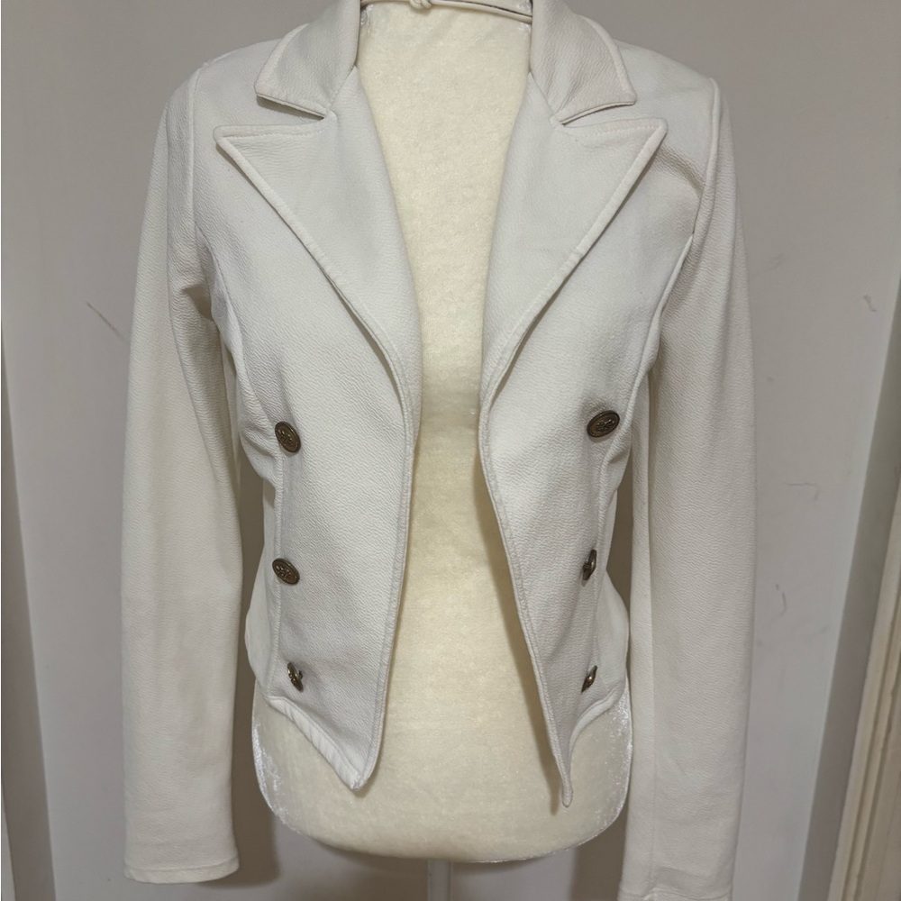 Elegant White Women's Blazer